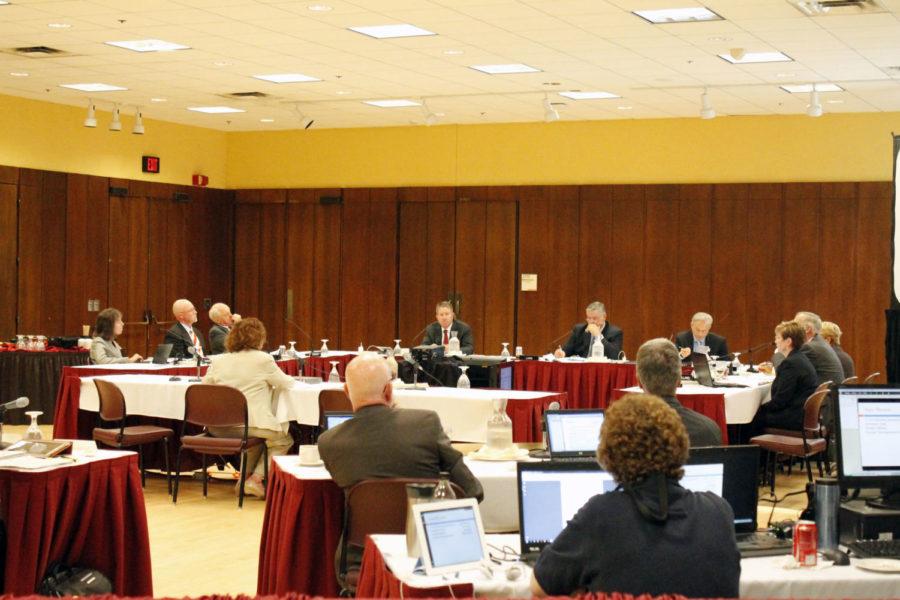 The Iowa Board of Regents had a meeting on Wednesday, Sept. 12, in the Sun Room of the Memorial Union.
