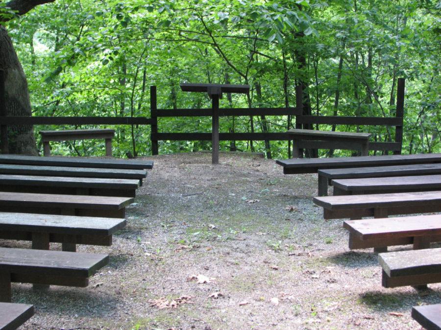 The Iowa 4-H camp has many different options for the kids who come to enjoy nature. The overlook area is nicely shaded and creates a relaxing place to be because you can see far off into the distance, which makes it a great place to look at nature.
