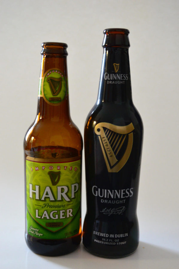 Skip the green beer and mix Harps Lager and Guinness together.
