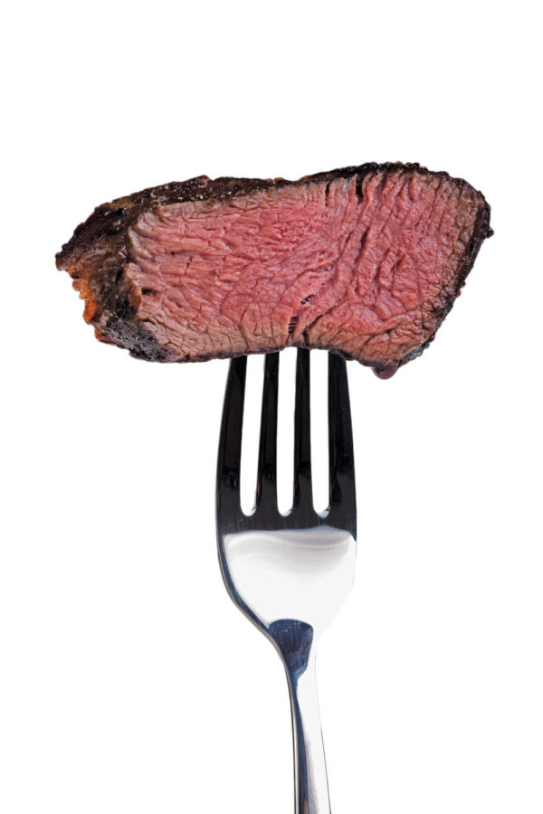 piece+of+a+grilled+steak+on+a+fork%0A