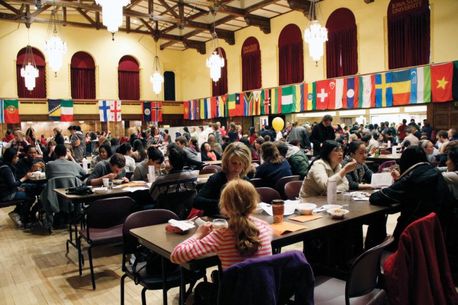 The International Food Fair was on Saturday, April 21, in the Memorial Union. The Great Hall was brimming with people pushed shoulder to shoulder for the food. 
