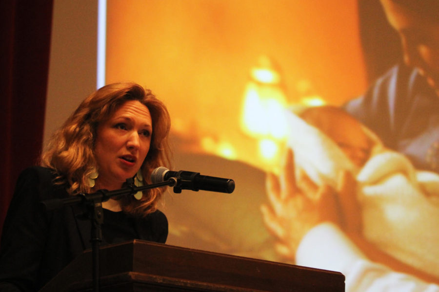 Jessica Fellows, author of the bestselling The World of Downton Abbey and its follow up, The Downton Chronicles, spoke on Tuesday, April 16, 2013, in the Great Hall of the Memorial Union.
