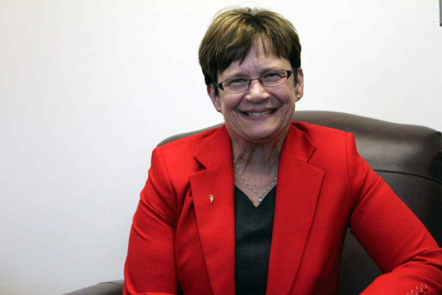 Lisa Nolan, dean of the College of Veterinary Medicine, is the fifteenth dean of the College of Veterinary Medicine and its first female dean. Iowa State was founded in 1879 as the first public veterinary school in the United States.
