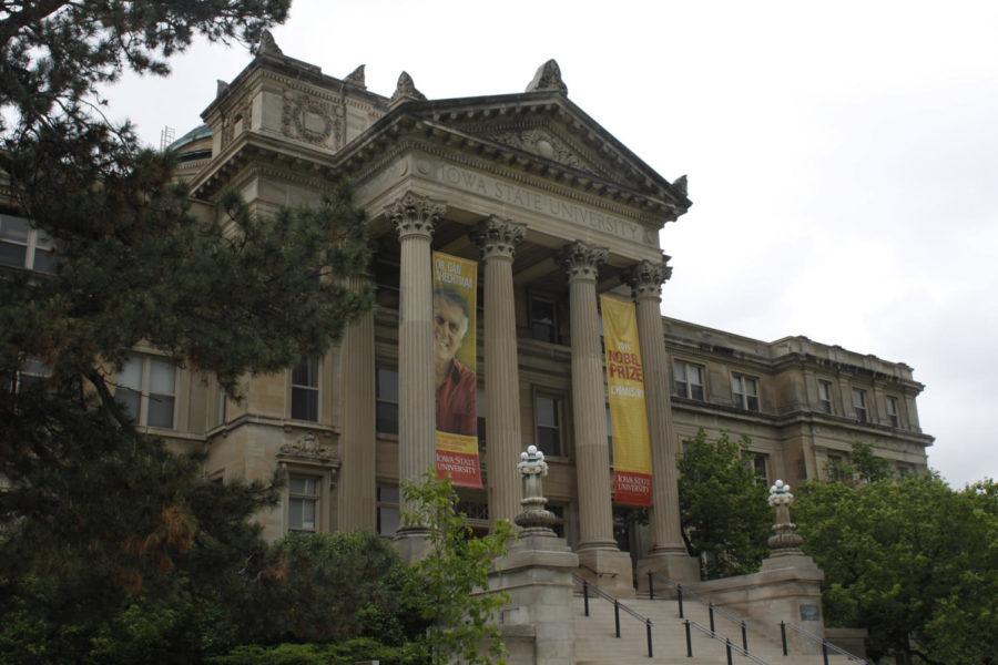 Beardshear Hall was built on top of the remains of Old Main after it had burned to the ground. Beardshear houses the offices of the executives of the university. 