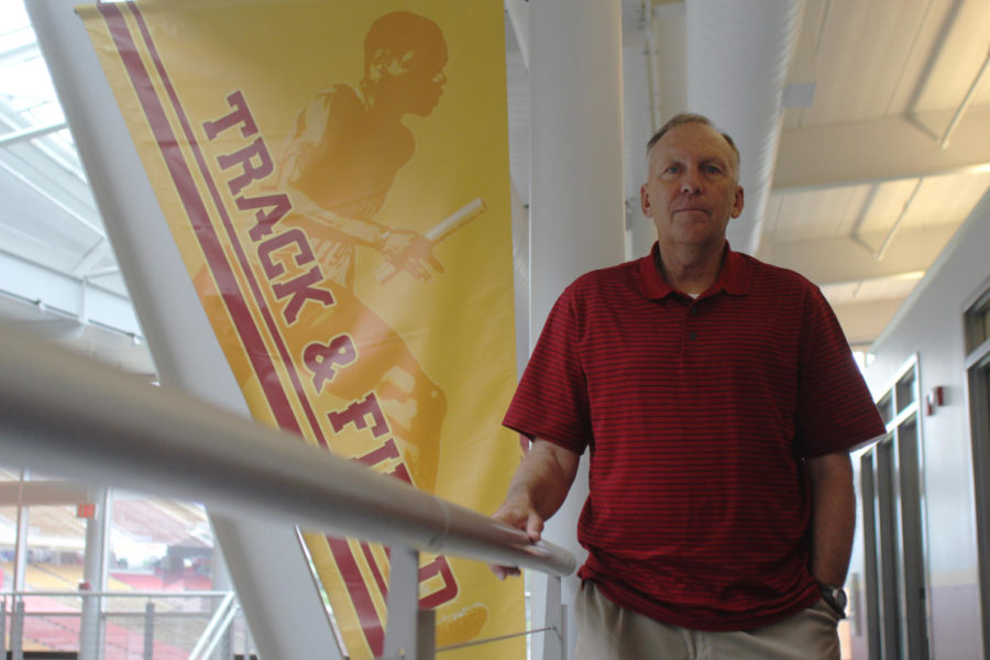 Martin Smith, Iowa State director of track and field and cross country, stands in the Jacobson Building on July 1, 2013. 