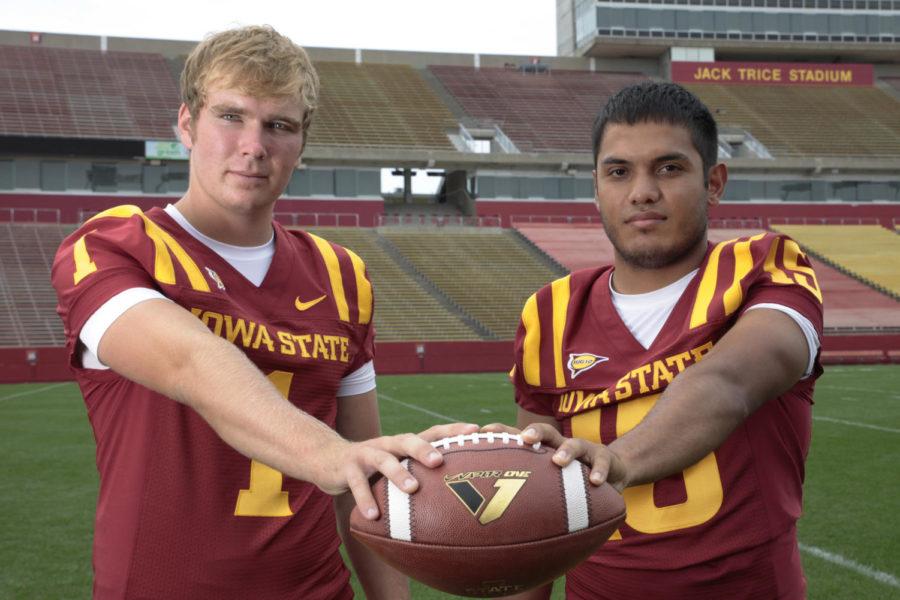Redshirt freshman Cole Netten and redshirt senior Edwin Arceo continue to compete to be named the starting kicker for Iowa States first game of the season, against the University of Northern Iowa