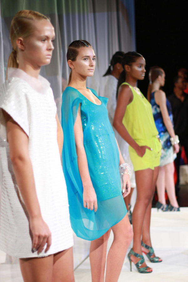 Designer Cesar Galindo, debuted his colorful spring/summer 2014 line at Mercedes-Benz Fashion Week.