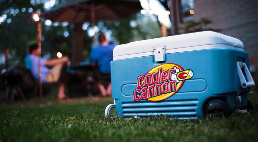 ISU alum Derek Hoy designed a cooler that will shoot out beverage cans to the consumer. Hoys product has been shown on the Tonight Show with Jay Leno and on the Food Networks Invention Hunters, as well as being featured on ESPNs holiday gift guide. 