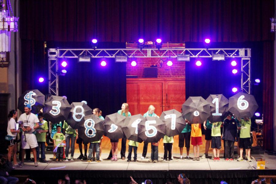 The final fundraising amount is revealed at the end of Iowa States Dance Marathon with a total of $388,457.16 on Saturday, Jan. 26, at the Memorial Union. 
