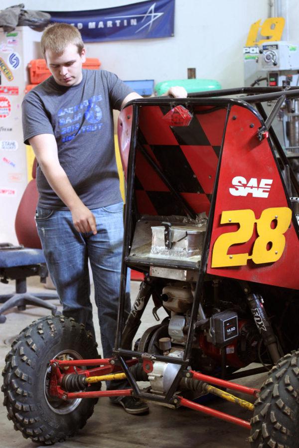 Blake Wulf, sophomore in agricultural engineering, joined the Iowa State Mini Baja Team as a freshman. The team builds and designs every aspect of their car, and travels across the country to compete with teams from all over the world.