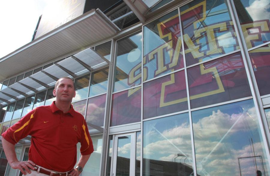 ISU athletic director Jamie Pollard shared his views on athletics and the Big 12 on Monday, June 4, in front of the Jacobson Building.
