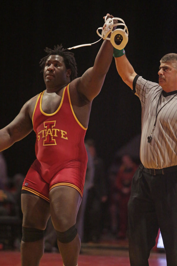 Redshirt freshman Quean Smith defeated his opponent by major decision on Jan. 12 at Hilton Coliseum. Iowa State lost the dual to Oklahoma 11 to 27.