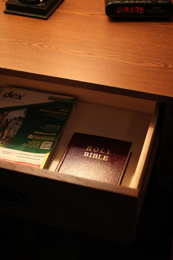 Starting March 1, Bibles will be removed from hotel rooms in the Memorial Union. The removal stems from a complaint by a guest to the Freedom From Religions Foundation.