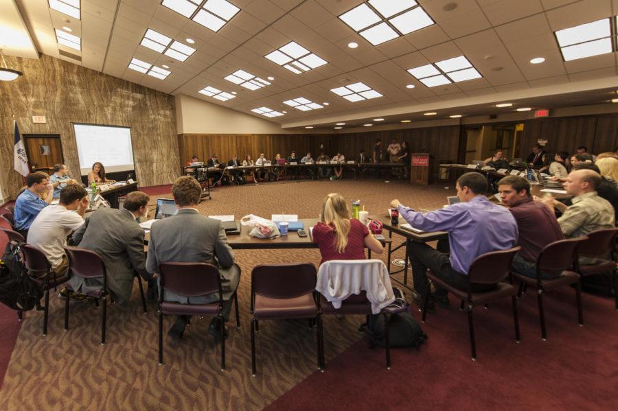 The Government of Student Body held its regular weekly meeting in the Campanile Room of the Memorial Union on Sept. 18, 2013. 