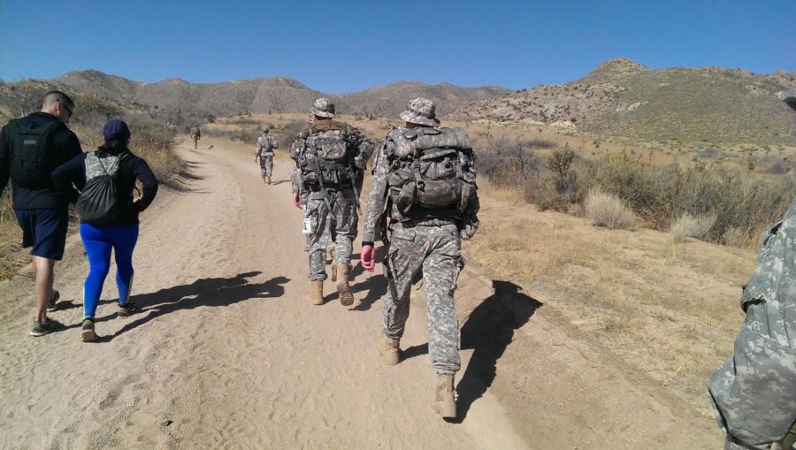 Army ROTC students traveled to New Mexico on Sunday to participate in the Bataan Death March reenactment.