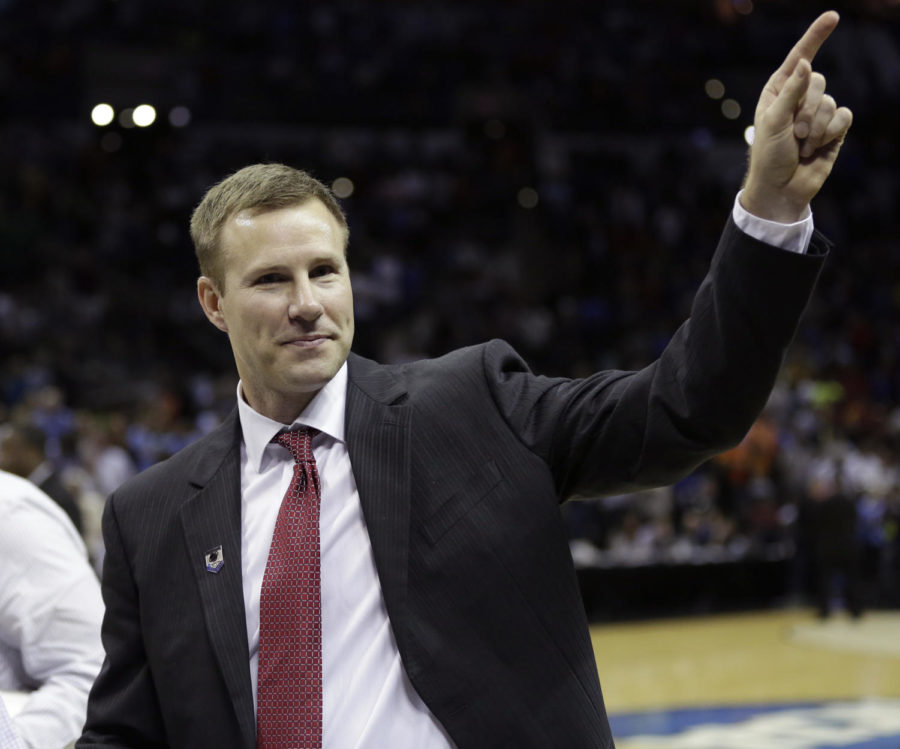 Fred Hoiberg recognized ISU fans support after Iowa State defeated North Carolina in third round of the 2014 NCAA tournament to advance to the Sweet 16. 