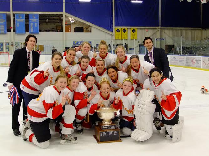 The ISU women’s hockey club recently won the ACHA Division II national title.