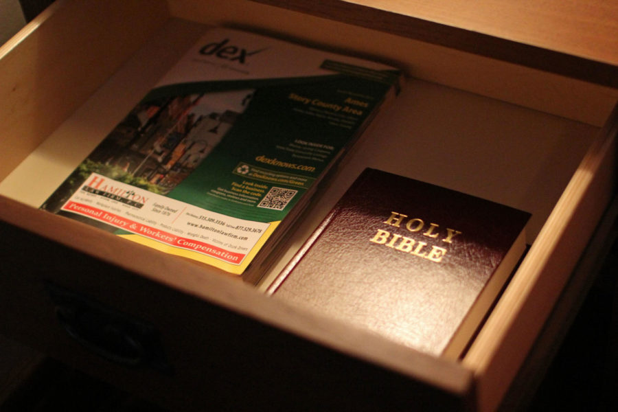 Starting March 1, Bibles were removed from hotel rooms in the Memorial Union. Columnist Wandscheider believes that the bibles should not have been removed.