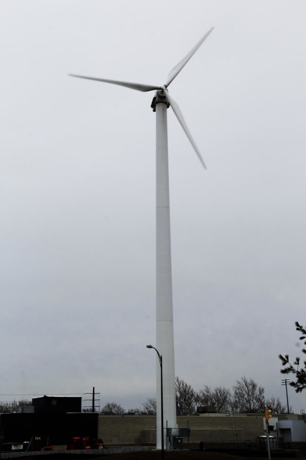 The 120-foot tall wind turbine located on Iowa States campus has saved the university 70 tons of coal over the last 14 months.