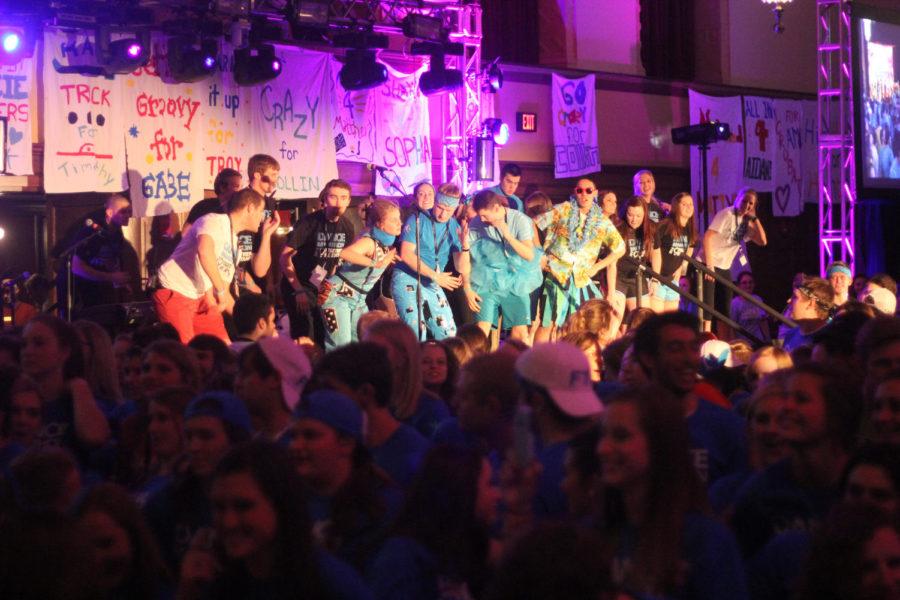 Every year, as a part of Dance Marathon tradition, students learn the yearly Morale dance that students dance to every hour.