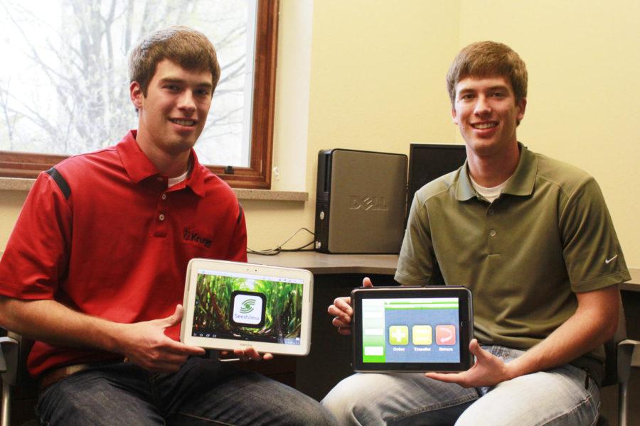 Austin and Adam Fichter, seniors in agriculture business, have created an app that will help seed companies become more efficient. Their app, SeedView, will make inventory management more efficient.