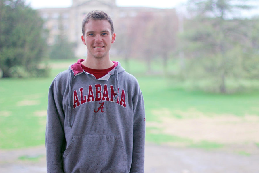 William Rabe, sophomore in chemical engineering, will be studying at Alabama next fall as part of a low-cost exchange program offered by NSE. Students are given the option to study out of state at culturally diverse campuses with program compatibility.