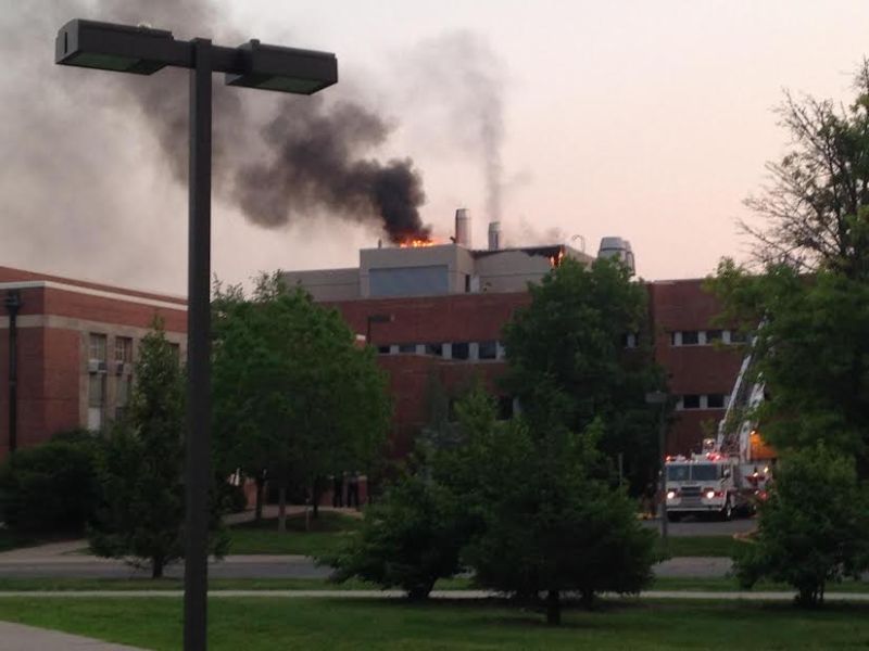 A fire broke out around 5:15 a.m. on the morning of May 30. The fire was on the roof of Sweeney Hall. The building suffered extensive smoke and water damage. No one was injured.