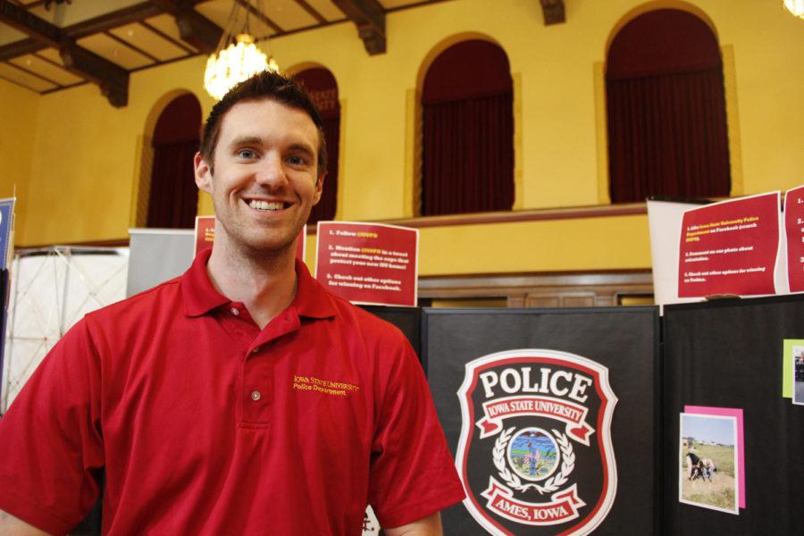 Anthony Greiter is in charge of ISU Police Departments Facebook and Twitter pages. He works to show that the officers and the department is approachable to students and the community.