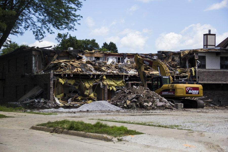 The Sigma Chi fraternity house was demolished on July 8 to make way for a new chapter house to be built.