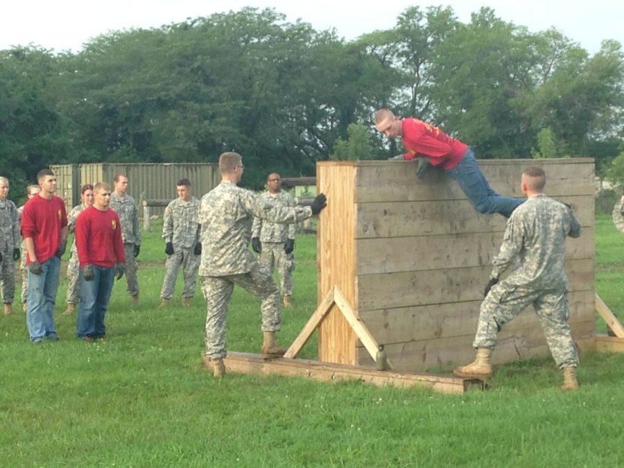 Army ROTC cadets train at Camp Dodge in Johnston on Aug. 22.