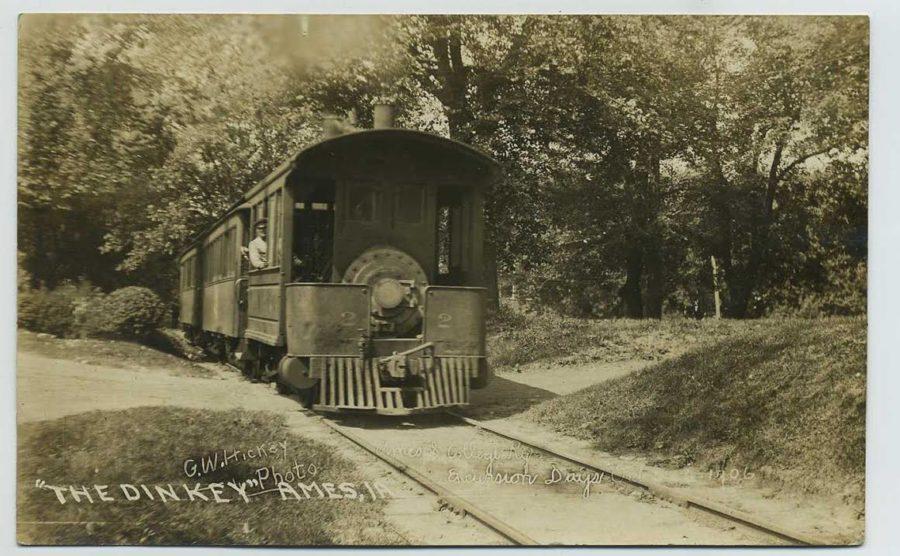The Dinkey train used to connect Iowa States campus with the rest of Ames. The Dinkey train began as an idea for a horse-car railway. It began running in 1891 and was replaced by buses in 1929. The Hub, the Dinkey’s terminal, is now a cafe and study spot today.