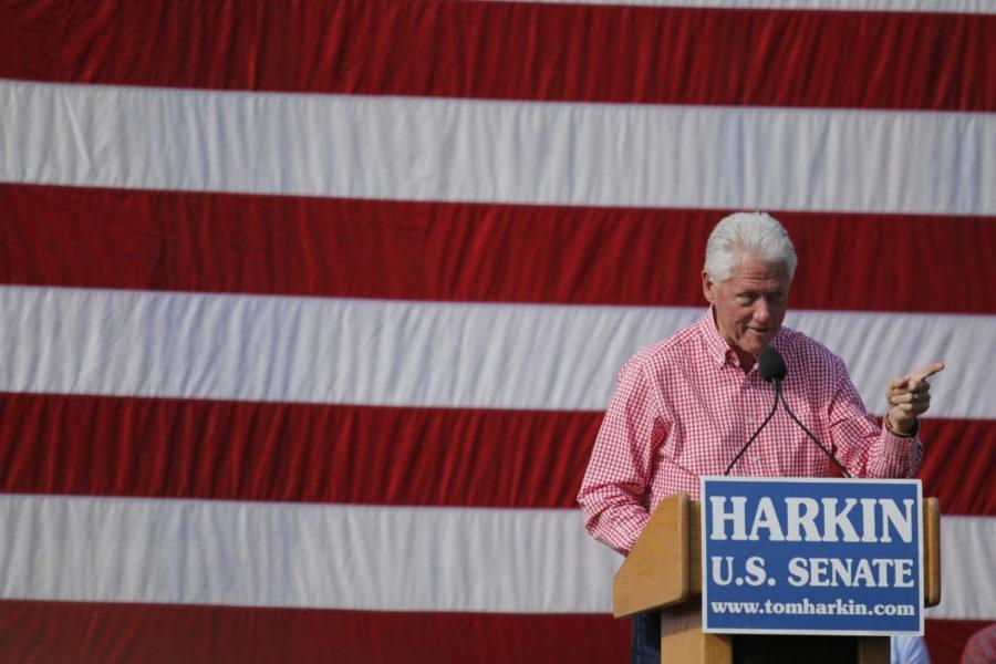 The 37th Harkin Steak Fry in Indianola, Iowa, on Sept. 14 drew in a variety of potential Iowa political candidates and special guests including former President Bill Clinton and former Secretary of State Hillary Clinton. This is the senator’s final Steak Fry as he ends his congressional career, vacating his Senate seat in January 2015.