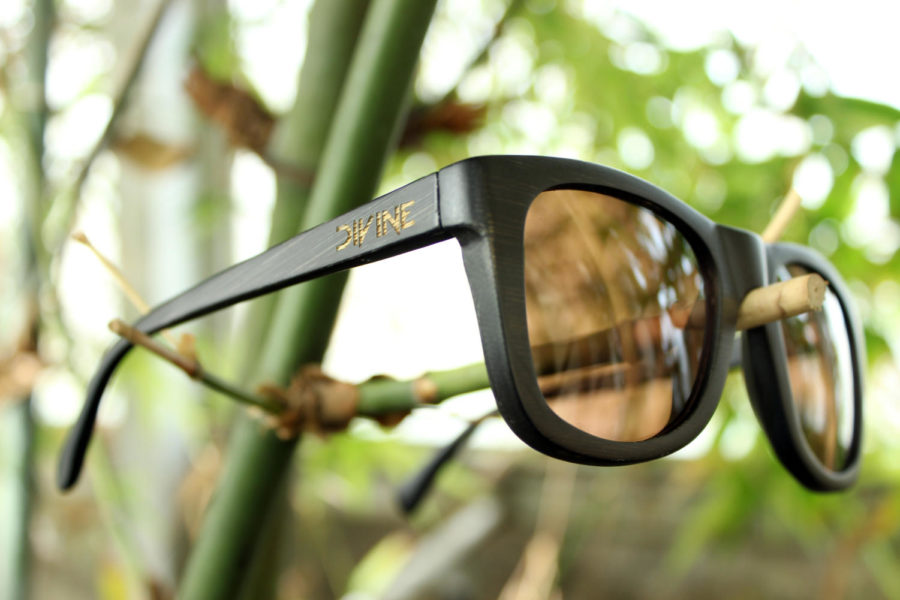 Divine sunglasses made out of bamboo were created by Wicitra Mahotama, a senior in Environmental Science and Ryan Zumbach, a sophomore in Industrial Design.