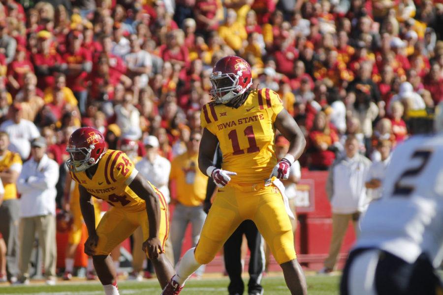 Then-senior tight end E.J. Bibbs gave Iowa State a 30-23 lead in the fourth quarter by completing a five-yard pass for a touchdown. Bibbs received for a total of 33 yards for the game. Iowa State’s homecoming game against Toledo on Oct. 11, 2014, ended in a victory for the Cyclones, 37-30.