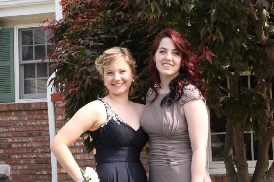 Meghan+Wood+and+Lauren+Wood+posing+for+prom+photos.+Lauren+was+diagnosed+with+epilepsy+when+she+was+4.%C2%A0