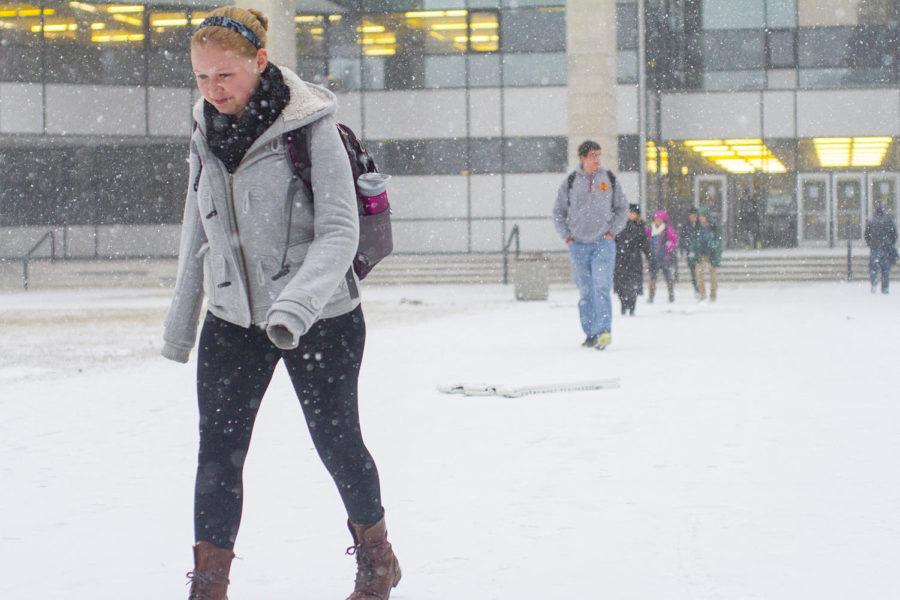 After the quick approach and start of the recent winter storm, ISU classes after 5 p.m. were canceled. Parks Library also closed at 8 p.m. in anticipation of the bad weather. 

