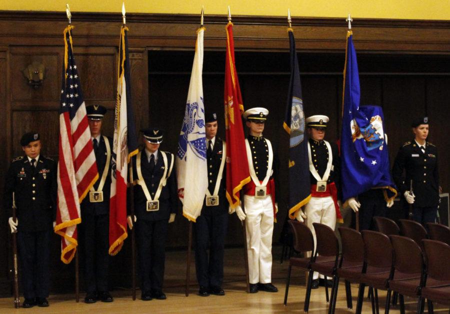 The Gold Star Hall memorial honored the ISU servicemen who fought in World War II and Vietnam, on Friday, Nov. 8, in the Great Hall of the Memorial Union. Those honored were Robert Lynn Hodson and James Lee Merrick Jr. 