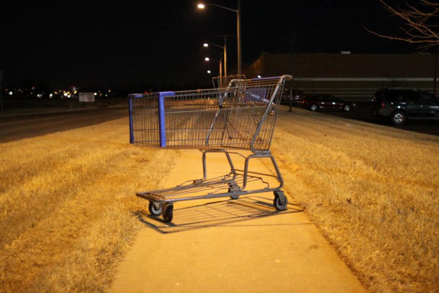 Students without personal transportation who shop on Duff Avenue utilize CyRide transportation and haul their groceries to the CyRide bus stops, leaving behind their shopping carts. Ames City Council is recently exploring the options for these carts after a compaint from an Ames resident.