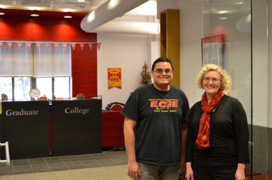 GPSS President Arko Provo Mukherjee and Karin Lawton-Dunn, graduate career services coordinator, helped begin the Graduate Career Services Office to provide graduate students with individualized career guidance. 