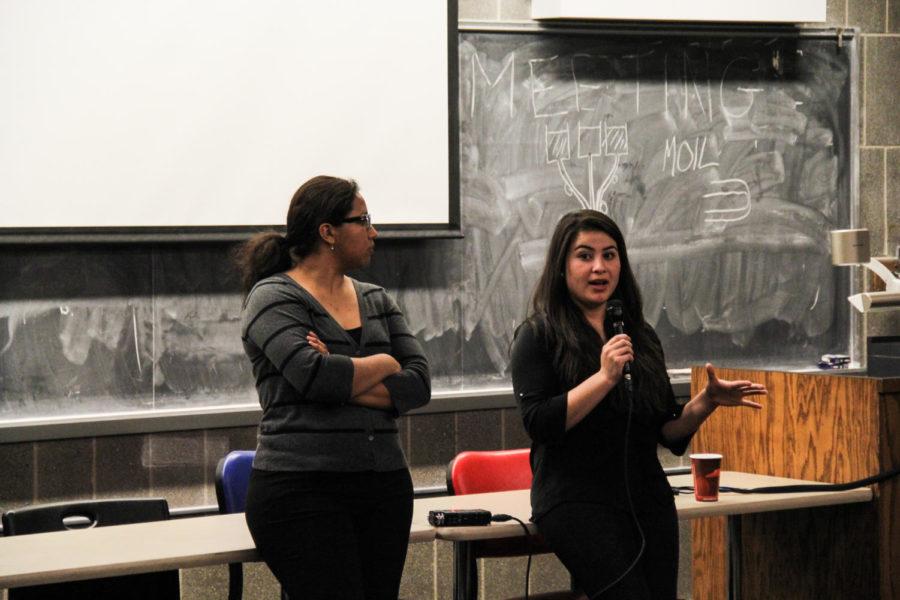 A group of ISU students gathered in Carver Hall on Tuesday, Jan. 27, to talk about undocumented students who want to attend college and the hurdles they face.