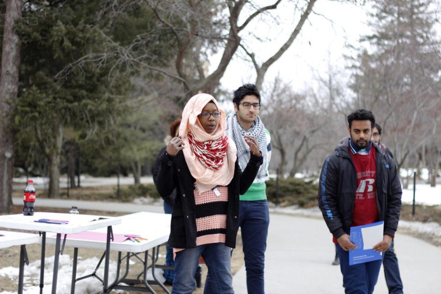 The International Student Council came together with other ISU groups on Feb. 20 for a vigil honoring the victims shot at Chapel Hill on Feb. 10. About 40 students gathered to speak and sign cards for the families of the college-age victims. Zaynab Diallo, senior in mathematics and statistics was one of the main orchestrators of the event. 