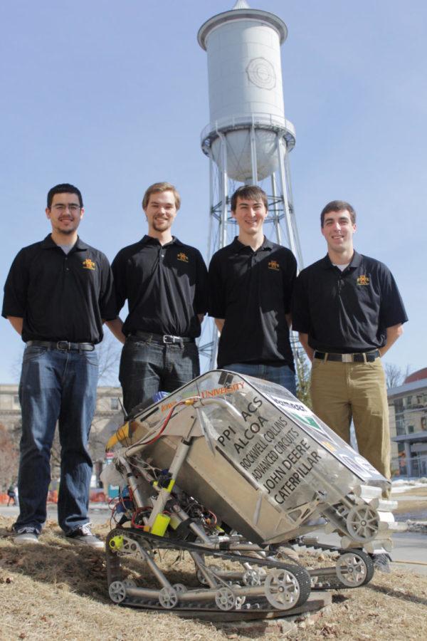 The ISU Lunabotics Club, led by senior Garrett Schieber, is working on the completion of a robotic machine that could potentially work in space for mining. Their project is being worked on in the Nuclear Engineering Laboratory.