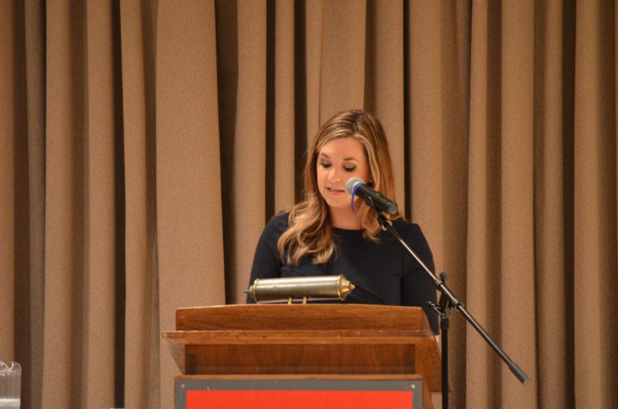 Katie Pavlich spoke about the conservative viewpoint on sexual assault on college campuses. She also answered numerous questions in the Sunroom of the Memorial Union on Tuesday.