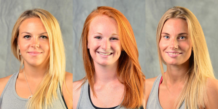 Seniors Ksenia Pronina, Meghan Cassens and Caroline Andersen will compete in their final regular season matches Friday and Saturday.