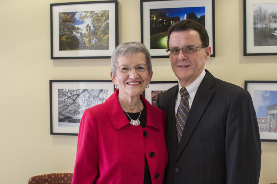 Lora and Russ Talbot made a $2.5 million endowed gift to the ISU Alumni Association.