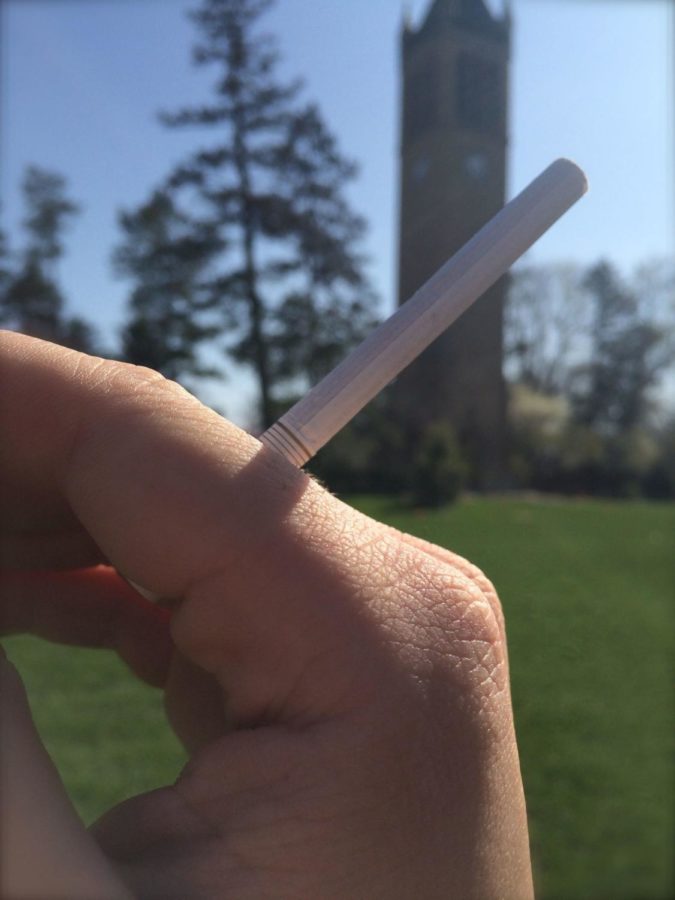 The university police is tightening up on enforcing smoking regulations on campus. Smoking is prohibited on any part of the ISU campus.  