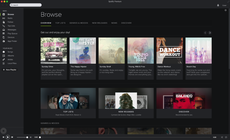 Spotify is an online music streaming site that provides free music for listeners and free advertising for artists. 
