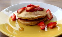 Strawberry Pancakes are easy to make and great for people who need a quick meal. 