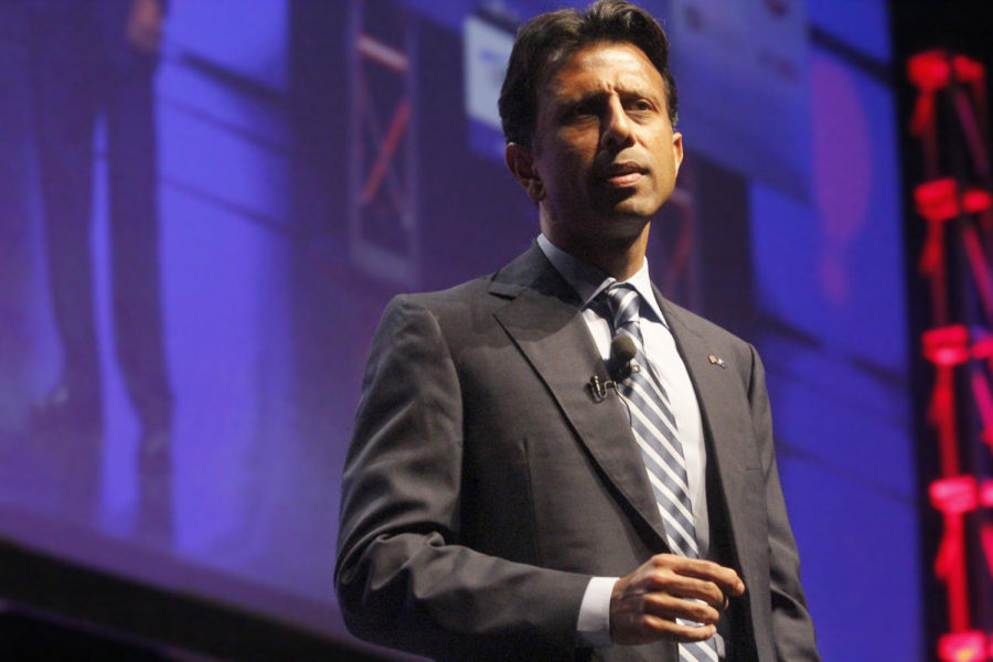Louisiana Gov. Bobby Jindal spoke during the 2014 Family Leadership Summit about issues of schooling and providing for children in need. Jindal will be in Ames Saturday morning.