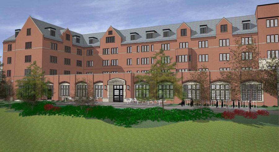 An artist rendition of the Friley Windows Dining Facility renovation. 